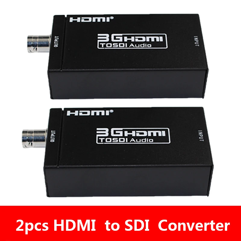 2pcs HDMI-compatible To SDI Converter Adapter HDM-compatible To BNC HD-SDI/3G-SDI 1080P Multimedia Video Converter
2pcs HDMI-compatible To SDI Converter Adapter HDM-compatible To BNC HD-SDI/3G-SDI 1080P Multimedia Video Converter