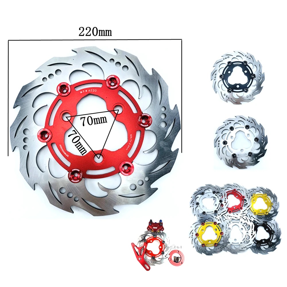 Universal Scooter Electric Motorcycle Brake Disc 220*70mm Stainless Steel Floating Disc For Honda Yamaha Kawasaki Bws Niu
Universal Scooter Electric Motorcycle Brake Disc 220*70mm Stainless Steel Floating Disc For Honda Yamaha Kawasaki Bws Niu