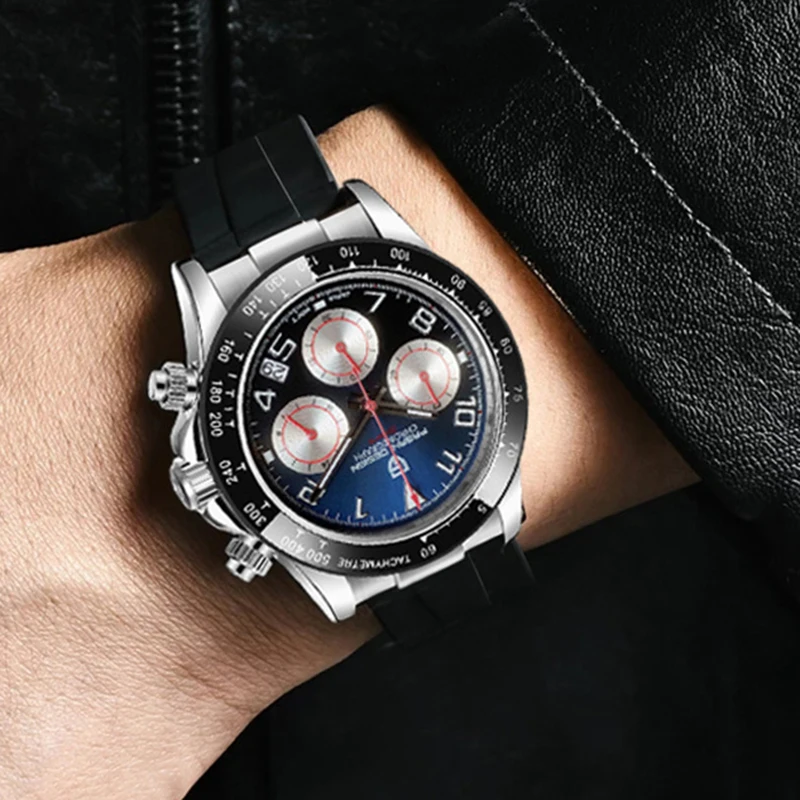 PAGANI DESIGN 2023 Luxury Fashion Brand Rubber Quartz Chronograph Men Accessories Sapphire Glass Waterproof Clock Reloj Hombre
PAGANI DESIGN 2023 Luxury Fashion Brand Rubber Quartz Chronograph Men Accessories Sapphire Glass Waterproof Clock Reloj Hombre