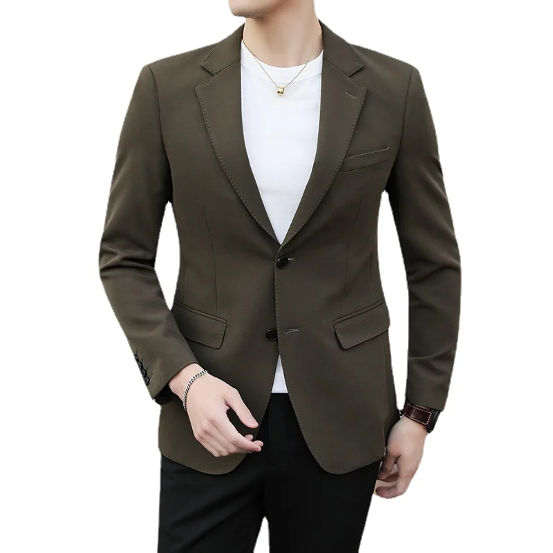 Men Casual Blazer Slim Fit Olive Green Fashion Suit Jacket Business Party Prom Stage Custome Single Breasted 2 Buttons No Iron
Men Casual Blazer Slim Fit Olive Green Fashion Suit Jacket Business Party Prom Stage Custome Single Breasted 2 Buttons No Iron