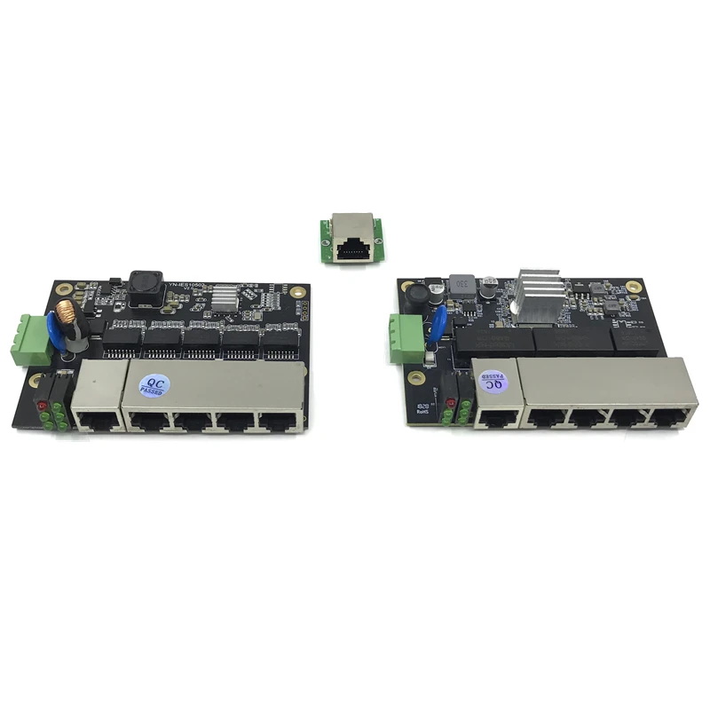 Industrial Ethernet Switch Module 5 Ports Unmanaged 100/1000mbps PCBA board OEM Auto-sensing Ports 9V~48V OEM Motherboard
Industrial Ethernet Switch Module 5 Ports Unmanaged 100/1000mbps PCBA board OEM Auto-sensing Ports 9V~48V OEM Motherboard