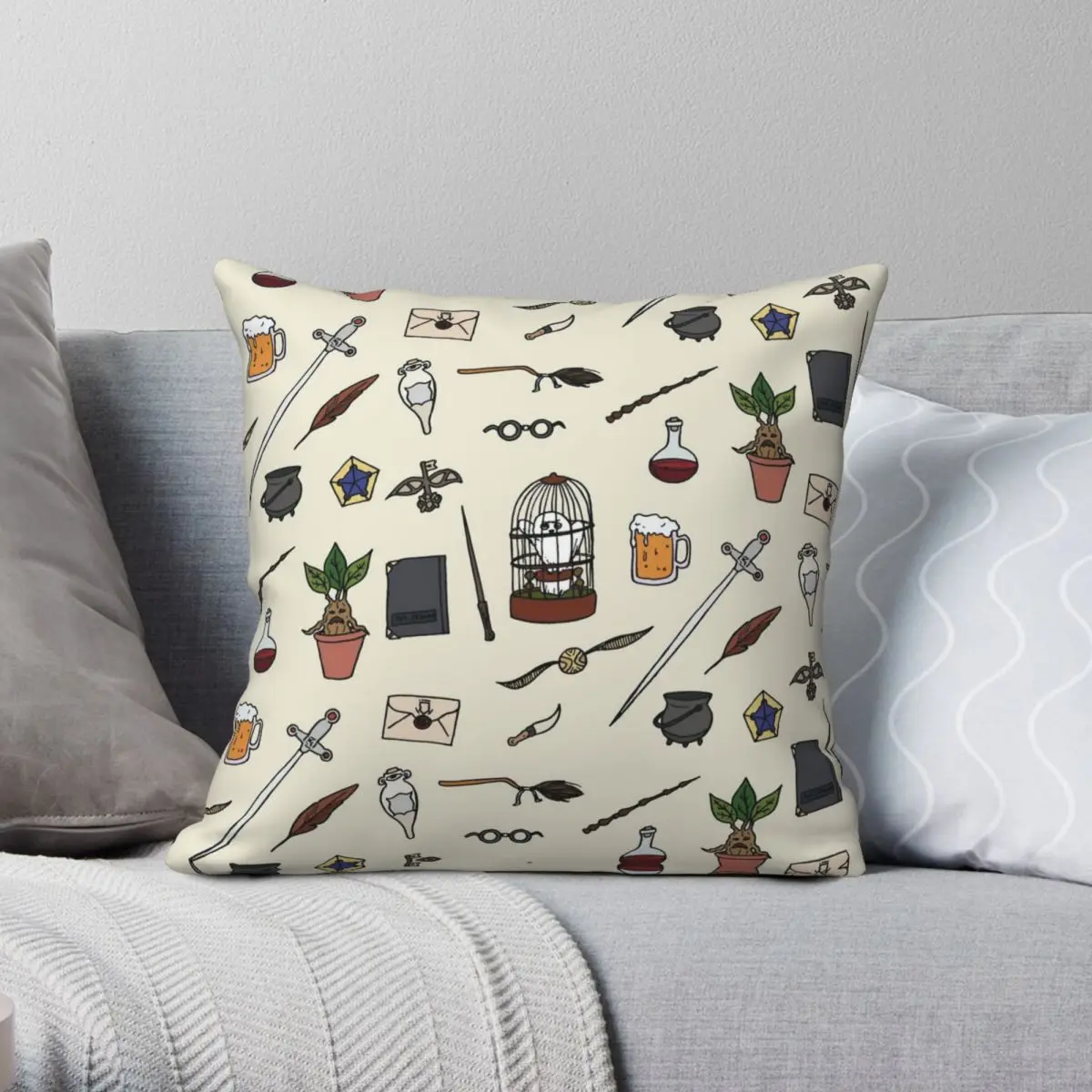 Owl And Wand Square Pillowcase Polyester Linen Velvet Creative Zip Decor Sofa Cushion Cover
Owl And Wand Square Pillowcase Polyester Linen Velvet Creative Zip Decor Sofa Cushion Cover