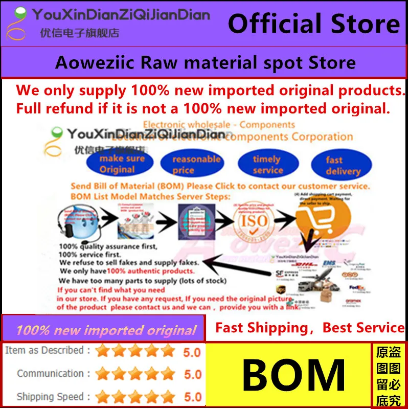BOM professional electronic components one-stop ( please inquire model price ) - - only sell imported original
BOM professional electronic components one-stop ( please inquire model price ) - - only sell imported original