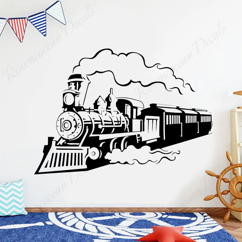 Vintage Train Wall Sticker Locomotive Retro Steam Train Decals Vinyl Hours Home Decor Kids Room Nursery Playroom Decals 4441
Vintage Train Wall Sticker Locomotive Retro Steam Train Decals Vinyl Hours Home Decor Kids Room Nursery Playroom Decals 4441