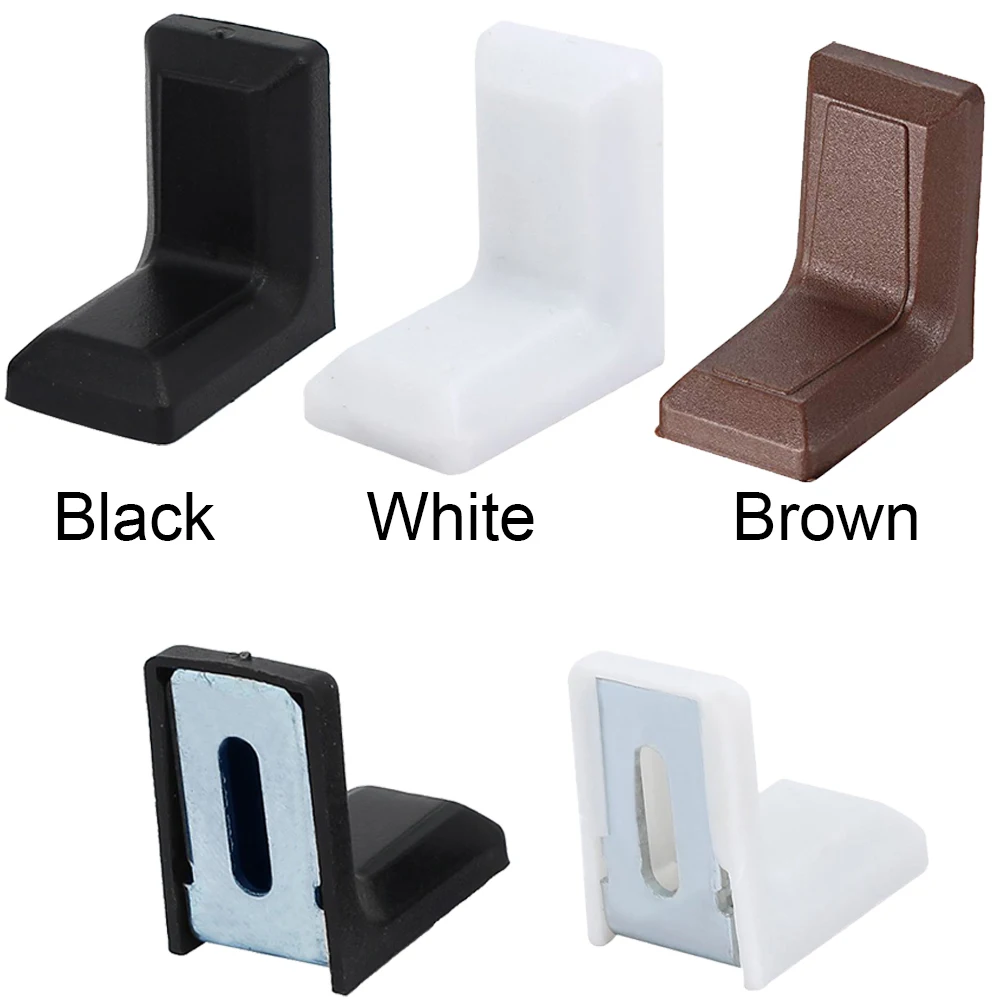 Black and White Brown Furniture Hardware Fittings 29mm x 29mm x 18mm Metal Plastic Two-hole Small Angle Code Triangular Bracket
Black and White Brown Furniture Hardware Fittings 29mm x 29mm x 18mm Metal Plastic Two-hole Small Angle Code Triangular Bracket