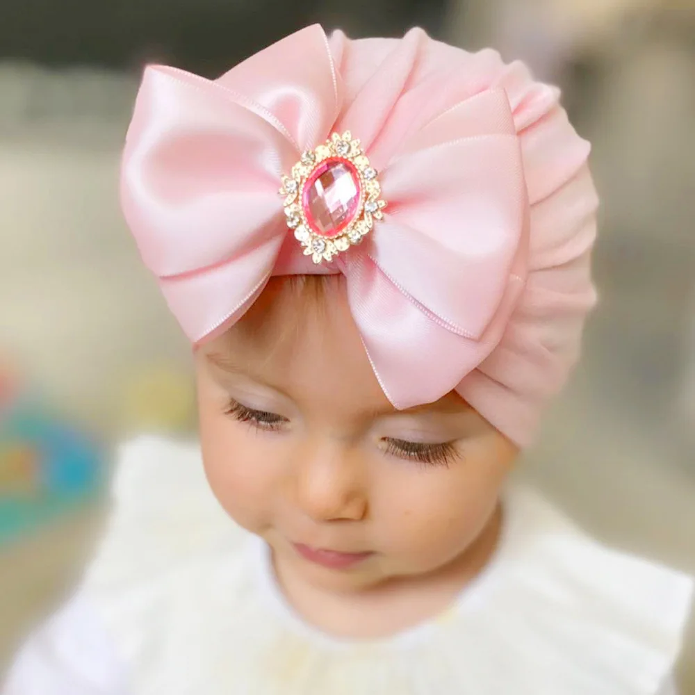 Baby Girl Three Layers Bow Hat Solid Elastic Infant Bonnet Diamond Indian Beanies Newborn Photography Props Turban Cap
Baby Girl Three Layers Bow Hat Solid Elastic Infant Bonnet Diamond Indian Beanies Newborn Photography Props Turban Cap