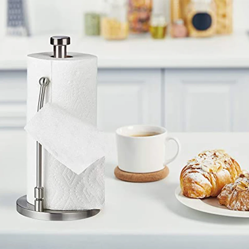 Stainless Steel Paper Towel Holder with Base Vertical Design Paper Towel Stand with an Adjustable Spring Arm Countertop for Kitc
Stainless Steel Paper Towel Holder with Base Vertical Design Paper Towel Stand with an Adjustable Spring Arm Countertop for Kitc