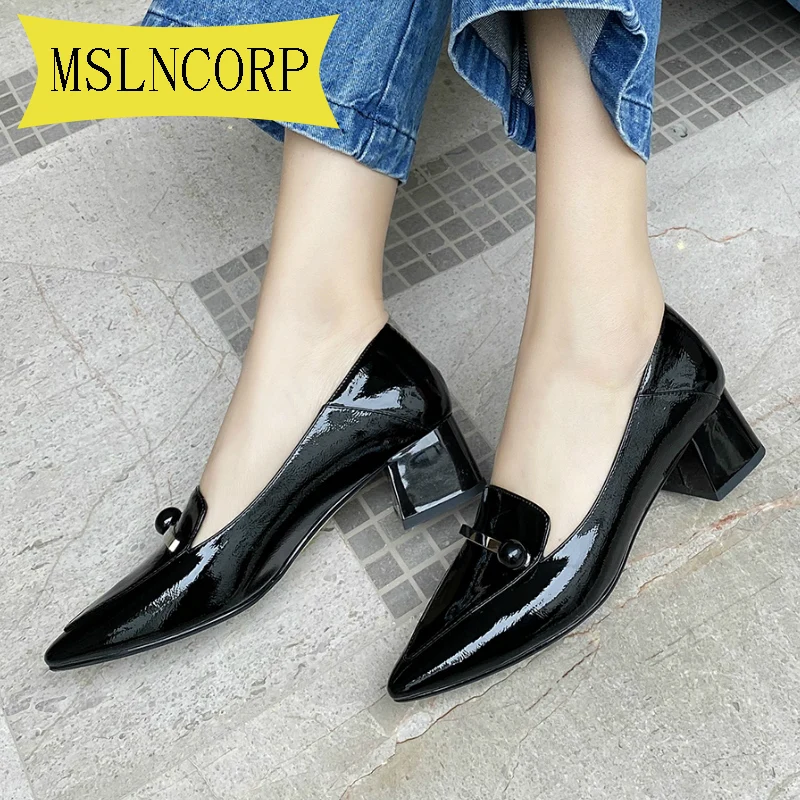 Plus Size 34-43 Genuine Leather Pumps pointed toe With low Woman Loafers Cowhide Spring Casual Shoes Women Low-heeled Shoes
Plus Size 34-43 Genuine Leather Pumps pointed toe With low Woman Loafers Cowhide Spring Casual Shoes Women Low-heeled Shoes
