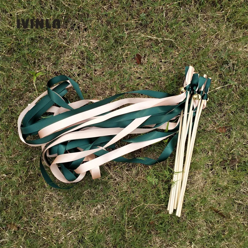 50pcs/lot peacock green wedding Wands with gold bell for wedding decoration
50pcs/lot peacock green wedding Wands with gold bell for wedding decoration