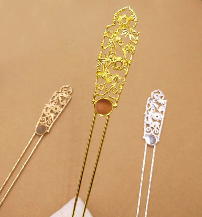 10pcs Metal Hairpin 12mm Cameo Base Flower Branch U-Shape Hair Stick Hair Jewelry Wedding Bridal Hair Accessories For Women
10pcs Metal Hairpin 12mm Cameo Base Flower Branch U-Shape Hair Stick Hair Jewelry Wedding Bridal Hair Accessories For Women