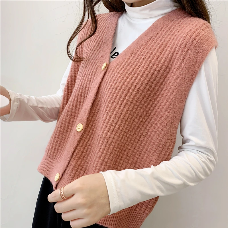 Red White Blue Yellow Khaki Fashion Women Knitted Sweaters Single Breasted V-neck Sleeveless Office Vest Sweater
Red White Blue Yellow Khaki Fashion Women Knitted Sweaters Single Breasted V-neck Sleeveless Office Vest Sweater