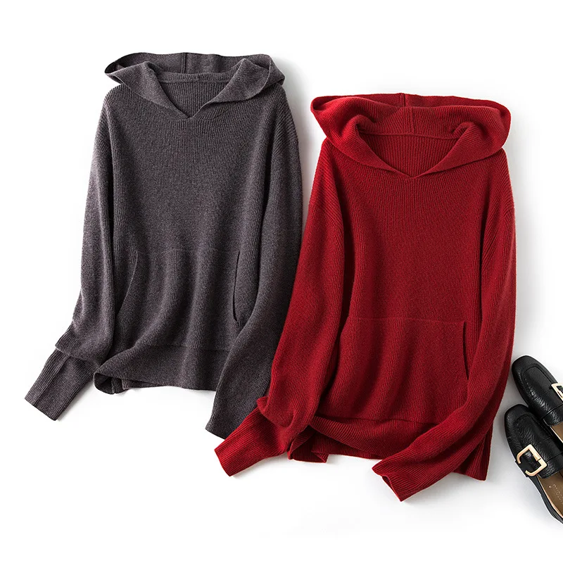 aliaga autumn winter oversized 100% cashmere hooded sweater women's thick warm knitwear
aliaga autumn winter oversized 100% cashmere hooded sweater women's thick warm knitwear