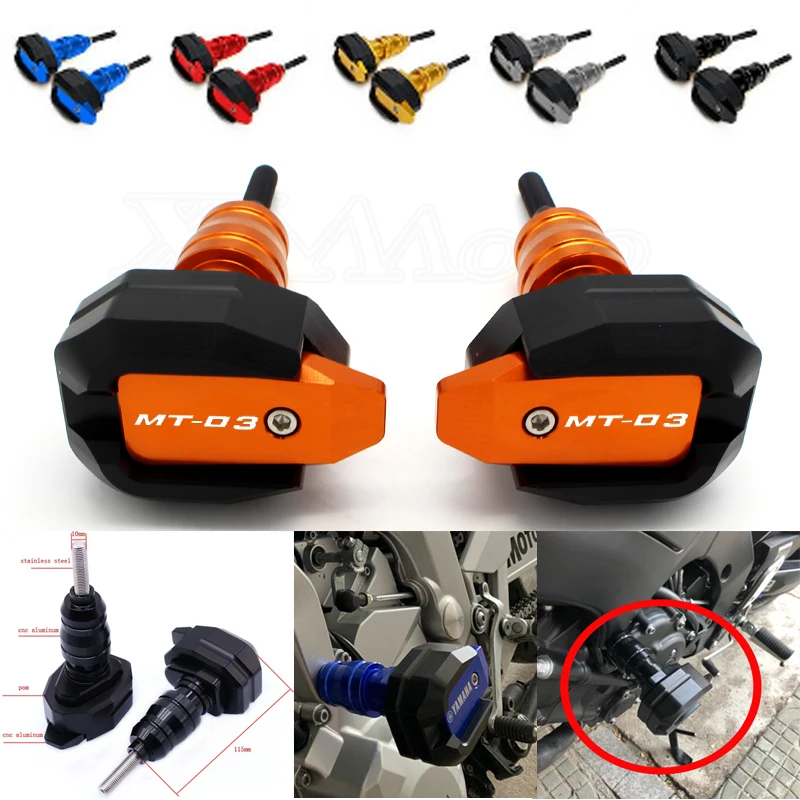 Fit For YAMAHA MT-03 MT-25 YZF-R3 YZF-R25 YZF R3 YZF R25 falling protection frame slider fairing guard anti crash pad protector
Fit For YAMAHA MT-03 MT-25 YZF-R3 YZF-R25 YZF R3 YZF R25 falling protection frame slider fairing guard anti crash pad protector