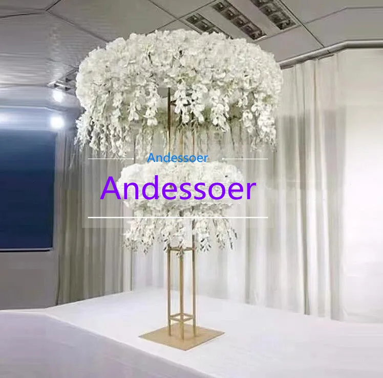 Fashion iron double deck flower rack wedding hall props main table decoration rack Hotel store party performance props
Fashion iron double deck flower rack wedding hall props main table decoration rack Hotel store party performance props