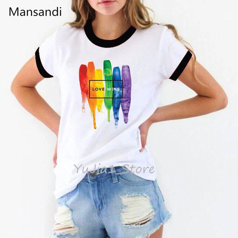 Love Wins Graphic Tees Women Clothes 2024 Funny T Shirts Femme Lgbt Gay Tshirt Watercolor Print T-Shirts Camisetas Mujer
Love Wins Graphic Tees Women Clothes 2024 Funny T Shirts Femme Lgbt Gay Tshirt Watercolor Print T-Shirts Camisetas Mujer