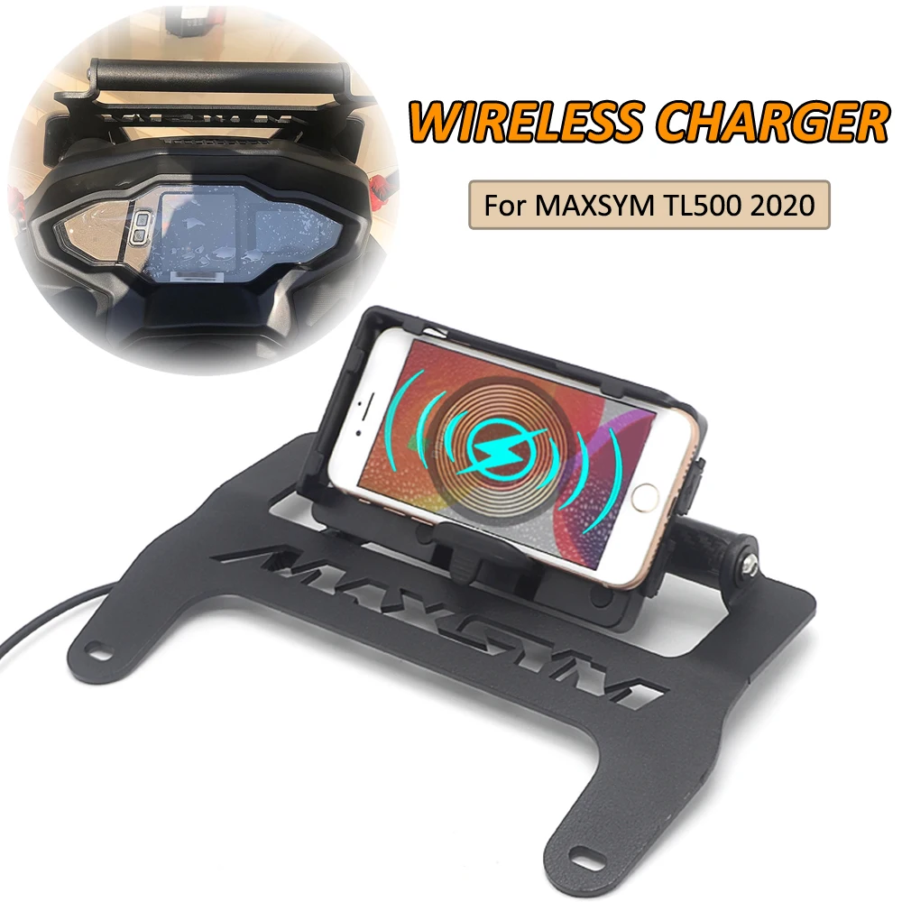 For SYM MAXSYM TL 500 TL500 2020 Front Phone Stand Holder Smartphone Phone GPS Wireless Charging Navigation Plate Bracket
For SYM MAXSYM TL 500 TL500 2020 Front Phone Stand Holder Smartphone Phone GPS Wireless Charging Navigation Plate Bracket