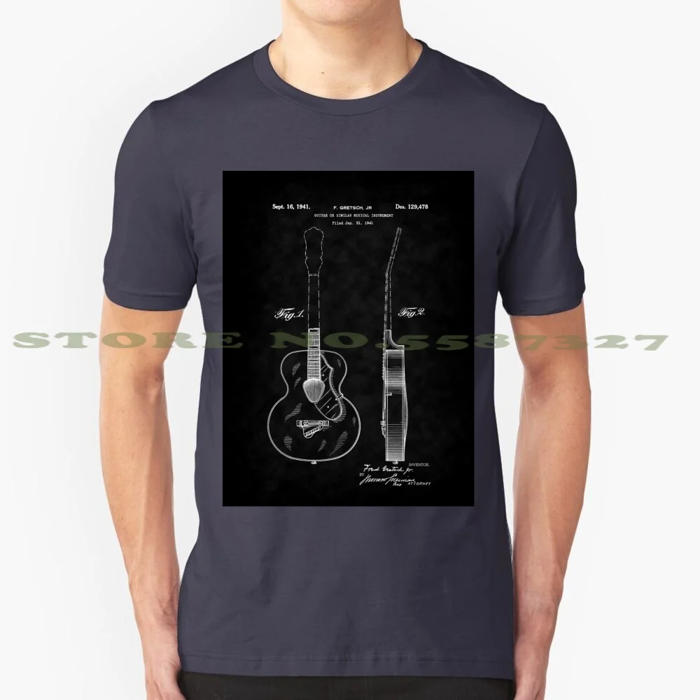 Gretch Guitar 1941 патент-Bk 100% Чистый хлопок Футболка 1941 гитара патентная компания Фридрих изобретение изобретатель патент держатель
Gretch Guitar 1941 патент-Bk 100% Чистый хлопок Футболка 1941 гитара патентная компания Фридрих изобретение изобретатель патент держатель