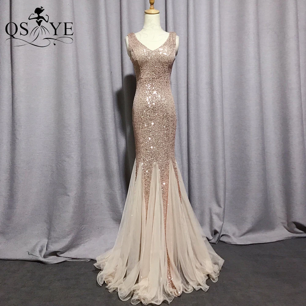 Gold Mermaid Evening Dress Deep V Neck Women Cheap Evening Gown Ruffles Tail Elegant Party Dress Sequined Glitter Formal Gown
Gold Mermaid Evening Dress Deep V Neck Women Cheap Evening Gown Ruffles Tail Elegant Party Dress Sequined Glitter Formal Gown
