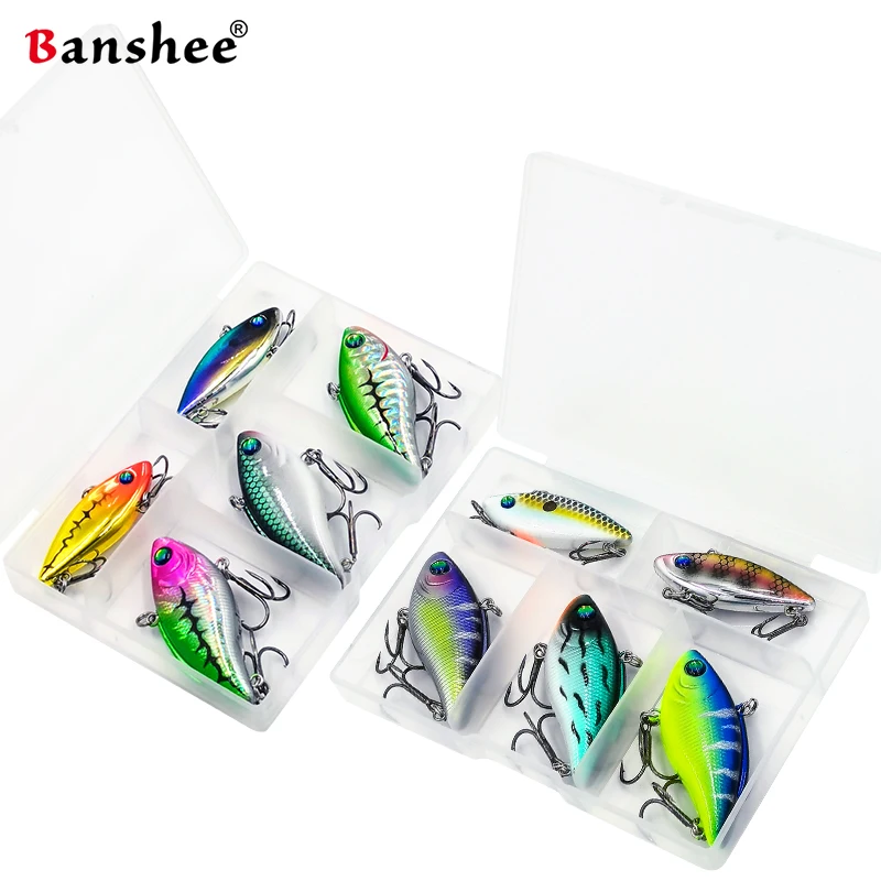 Banshee 5 Pcs Lipless VIB Sinking Crankbaits Fishing Lure Set Box Of Wobblers For Pike Perch Rattling Vibrators Artificial Baits
Banshee 5 Pcs Lipless VIB Sinking Crankbaits Fishing Lure Set Box Of Wobblers For Pike Perch Rattling Vibrators Artificial Baits