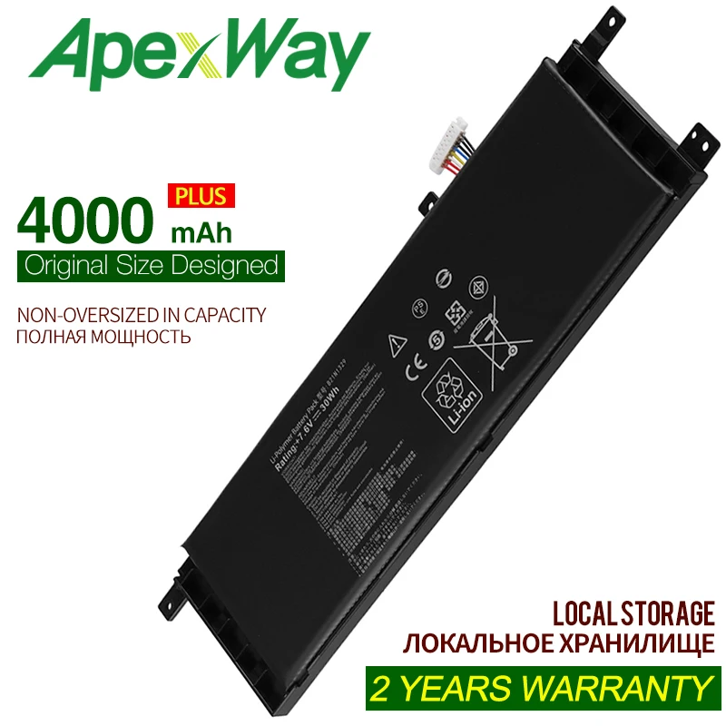 Аккумулятор ApexWay 7,4 в 4000 мАч B21N1329, Asus D553M F453 F453MA F553M P553 P553MA X453 X453MA X553 X553M X553B X553MA X503M X403M
Аккумулятор ApexWay 7,4 в 4000 мАч B21N1329, Asus D553M F453 F453MA F553M P553 P553MA X453 X453MA X553 X553M X553B X553MA X503M X403M
