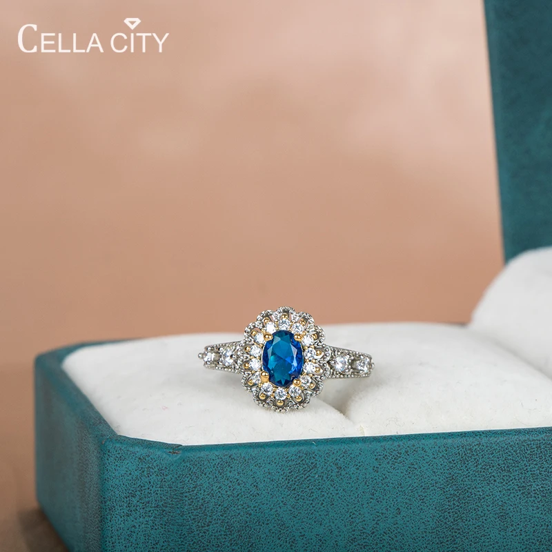 Cellacity Luxury Women Ring Silver 925 Jewelry Oval Sapphire Zircon Gemstone Open Rings for Wedding Engagement party gift
Cellacity Luxury Women Ring Silver 925 Jewelry Oval Sapphire Zircon Gemstone Open Rings for Wedding Engagement party gift