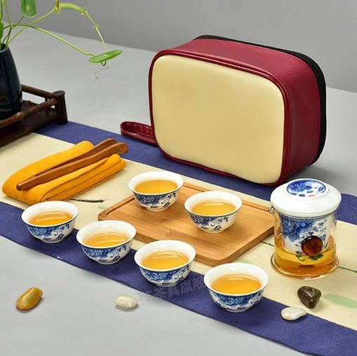 Glass ceramic liner cup of tea for binaural Blue Travel Kung Fu Tea Set for making Black Tea oolong puer tea
Glass ceramic liner cup of tea for binaural Blue Travel Kung Fu Tea Set for making Black Tea oolong puer tea