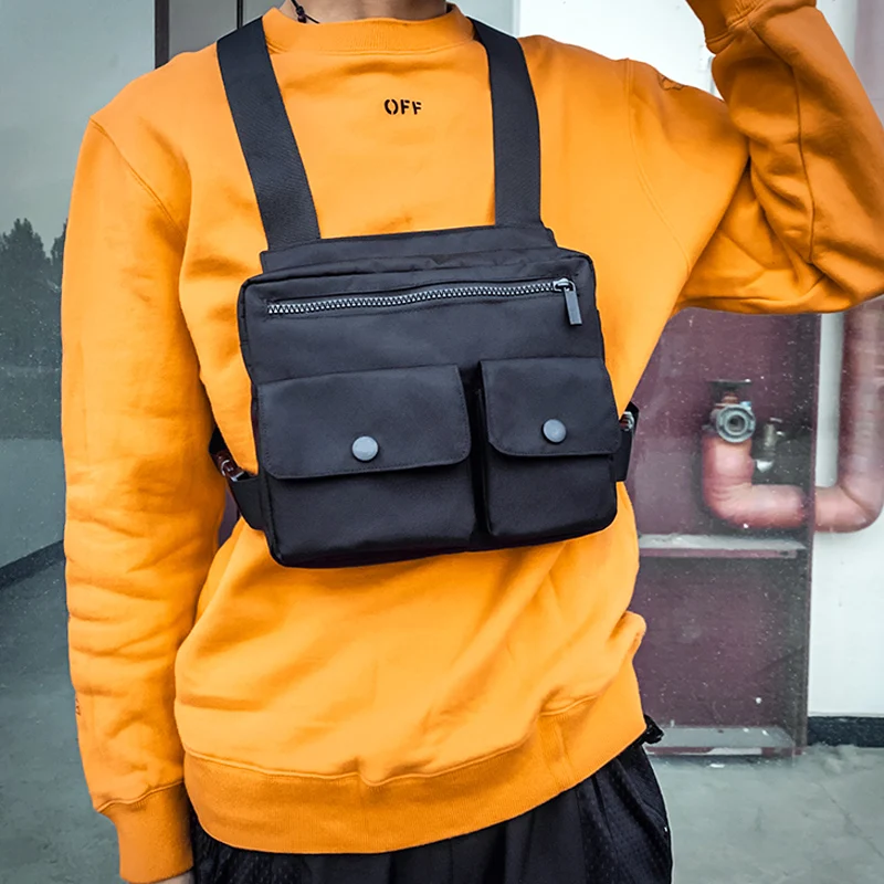 Men Waist Bag Hip-hop Chest Rig Bag For Men Canvas Chest Pack Tactical Vest Pack Male Abdomon Bags Chest Purse Streetwear Kanye
Men Waist Bag Hip-hop Chest Rig Bag For Men Canvas Chest Pack Tactical Vest Pack Male Abdomon Bags Chest Purse Streetwear Kanye