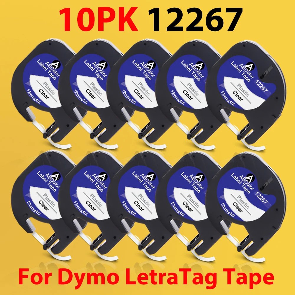 10PK 12267 Ленты Совместимость для Dymo Letratag 16952 16951 LT 12267 черный прозрачный ярлык кассета для Dymo LT-100H LT100H этикетировщик
10PK 12267 Ленты Совместимость для Dymo Letratag 16952 16951 LT 12267 черный прозрачный ярлык кассета для Dymo LT-100H LT100H этикетировщик
