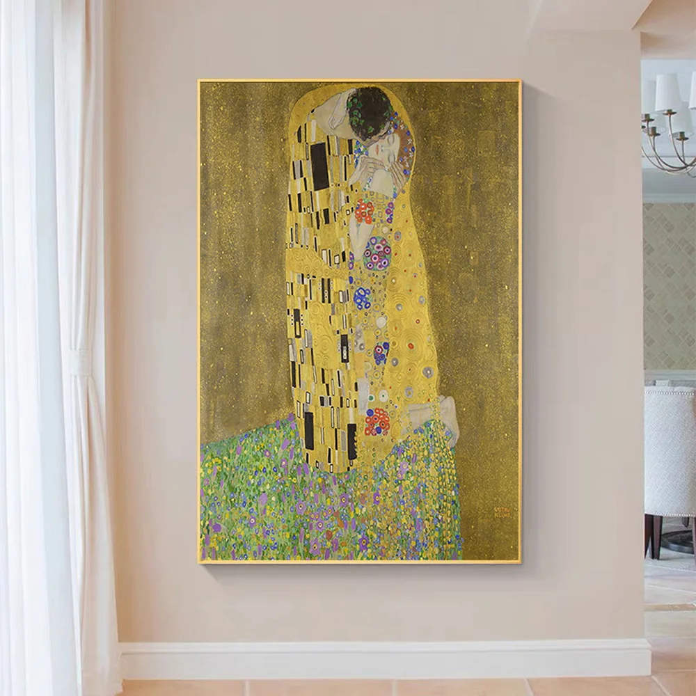 SP102 Silk Cloth Wall Poster Gustav Klimt The Kiss Giclee Art Home Decoration Gift
SP102 Silk Cloth Wall Poster Gustav Klimt The Kiss Giclee Art Home Decoration Gift