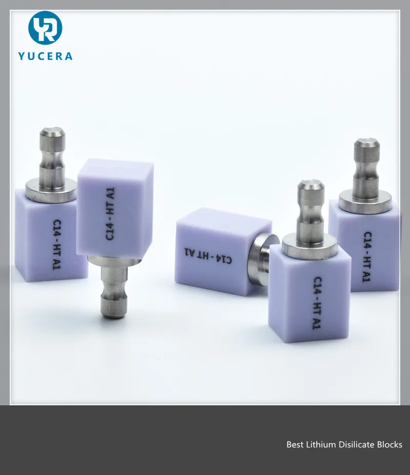 Yucera Lithium dislicate blocks and Glass Ceramic-C14-LT(5 pieces) for dental lab CAD/CAM and Sirona Roland and Imes-icore
Yucera Lithium dislicate blocks and Glass Ceramic-C14-LT(5 pieces) for dental lab CAD/CAM and Sirona Roland and Imes-icore
