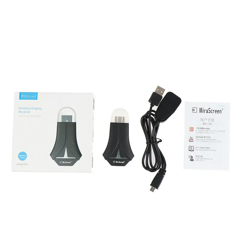 K12 TV Stick Wifi Display Receiver HDMI-compatible Adapter Stream Cast Mirror Screen WF
K12 TV Stick Wifi Display Receiver HDMI-compatible Adapter Stream Cast Mirror Screen WF
