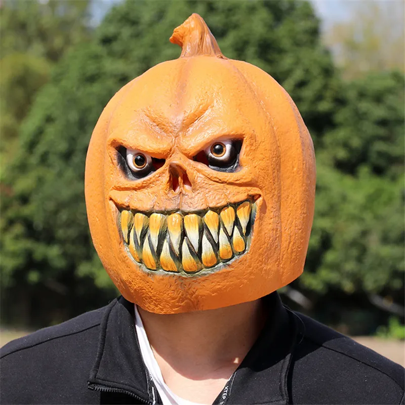 Funny Deluxe Novelty Halloween Pumpkin Mask Costume Festival Party Props Skull Horror Evil Latex Pumpkin Full Face Head Mask
Funny Deluxe Novelty Halloween Pumpkin Mask Costume Festival Party Props Skull Horror Evil Latex Pumpkin Full Face Head Mask
