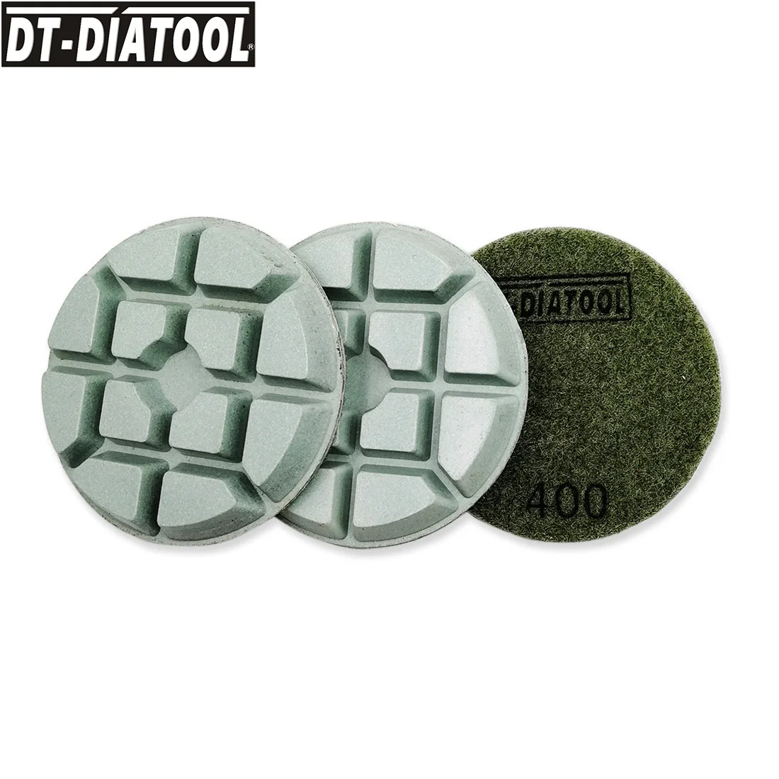 DT-DIATOOL 3 шт./компл., диаметр 80 мм/3 дюйма, G400, алмазная полировальная подушечка для бетона, утолщенная смола, шлифовальные диски для ремонта пола
DT-DIATOOL 3 шт./компл., диаметр 80 мм/3 дюйма, G400, алмазная полировальная подушечка для бетона, утолщенная смола, шлифовальные диски для ремонта пола