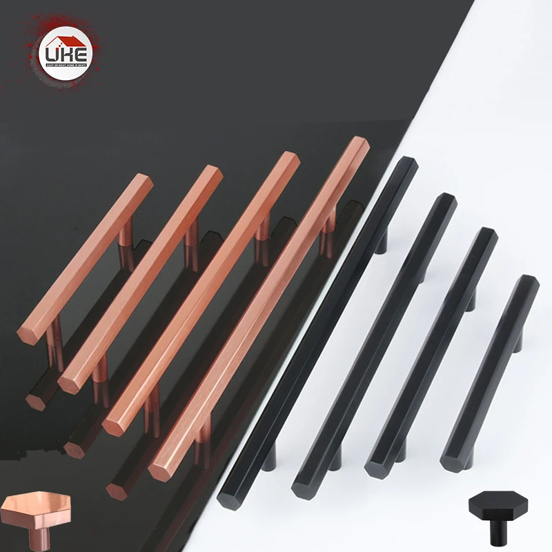 UKE Modern Rose Gold Solid Hexagonal Handles Furniture Cabinet Drawer Wardrobe Handles Kitchen Cupboard Black Hardware Handles
UKE Modern Rose Gold Solid Hexagonal Handles Furniture Cabinet Drawer Wardrobe Handles Kitchen Cupboard Black Hardware Handles