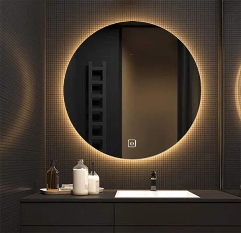 CTL304 New Upgrade 2-color Light Smart Mirror Wall-mounted LED Bathroom Mirror Round Touch Screen Vanity Mirror 110V/220V 4.8W/m
CTL304 New Upgrade 2-color Light Smart Mirror Wall-mounted LED Bathroom Mirror Round Touch Screen Vanity Mirror 110V/220V 4.8W/m
