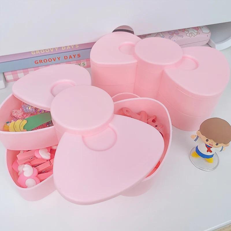 Kawaii Sanrio Accessories Jewelry Box Hello Kittys Cute Beauty 360 Degree Rotating Bow Cosmetic Box Portable Storage Box Gift
Kawaii Sanrio Accessories Jewelry Box Hello Kittys Cute Beauty 360 Degree Rotating Bow Cosmetic Box Portable Storage Box Gift