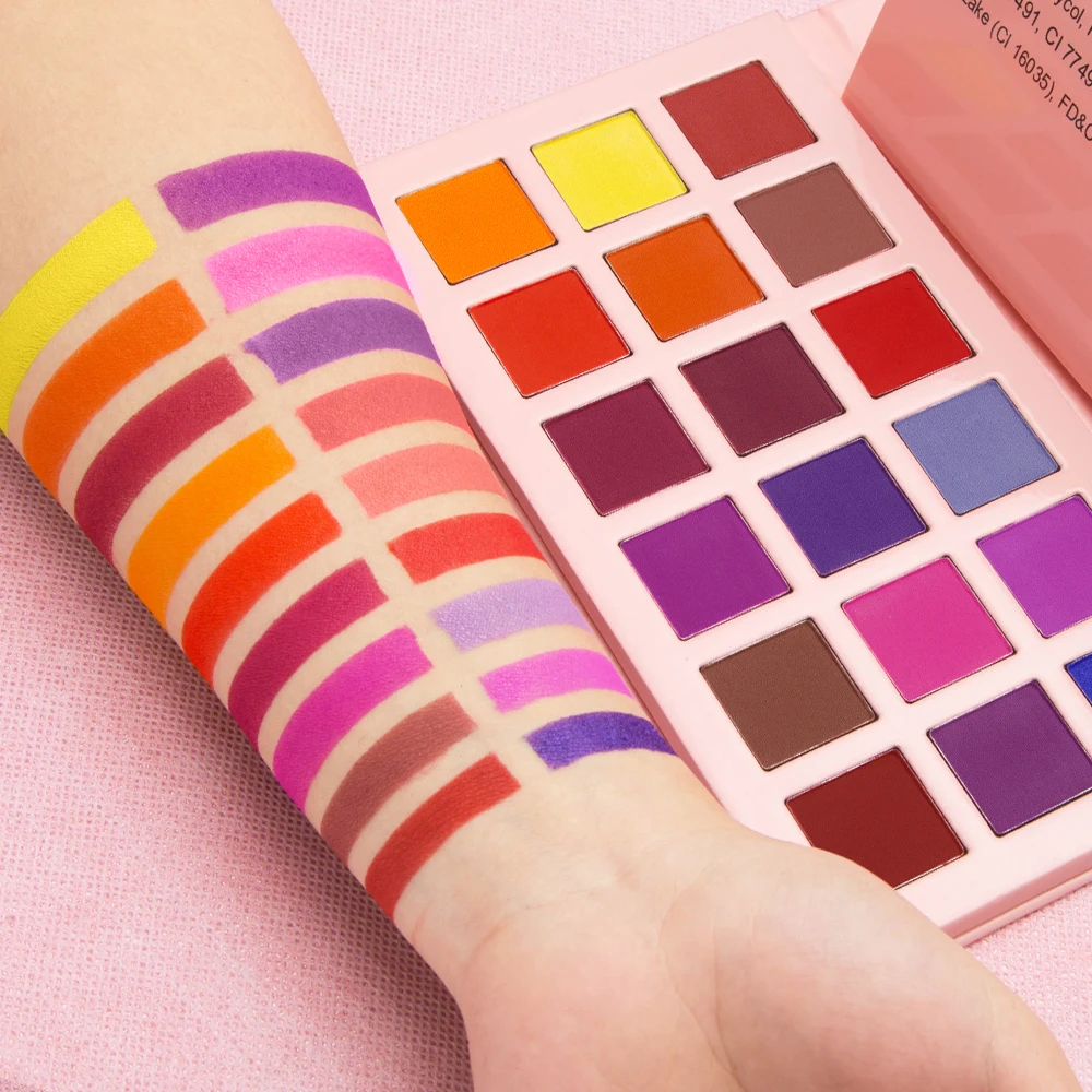 Women Personal Care Eyeshadow Palette Private Label 3 Pallet With Matte Noen Glitter 18 Colors Eye Shadow Free print logo
Women Personal Care Eyeshadow Palette Private Label 3 Pallet With Matte Noen Glitter 18 Colors Eye Shadow Free print logo