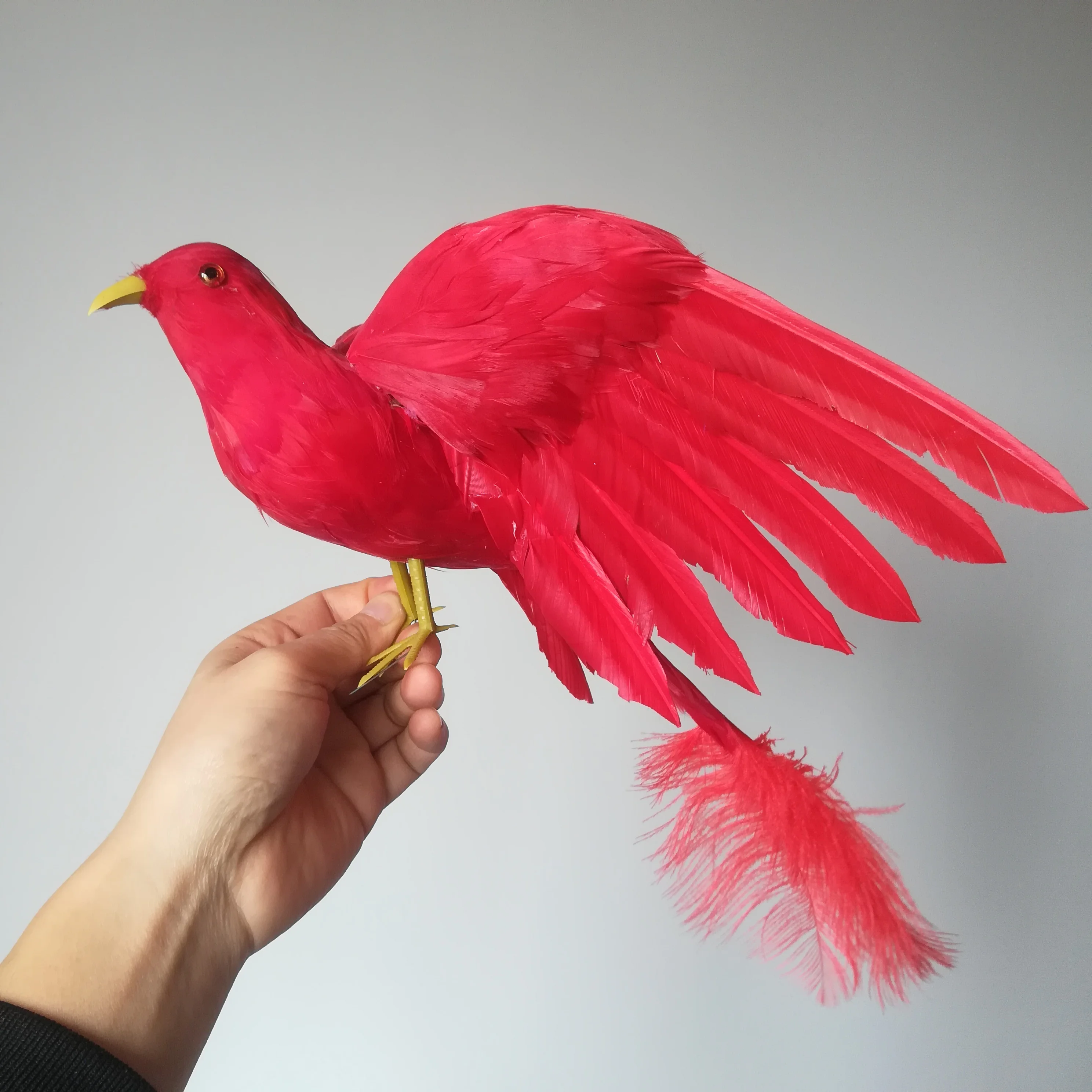 large 45x40cm red feathers bird hard model, foam & feathers bird prop,home garden decoration toy gift b0932
large 45x40cm red feathers bird hard model, foam & feathers bird prop,home garden decoration toy gift b0932