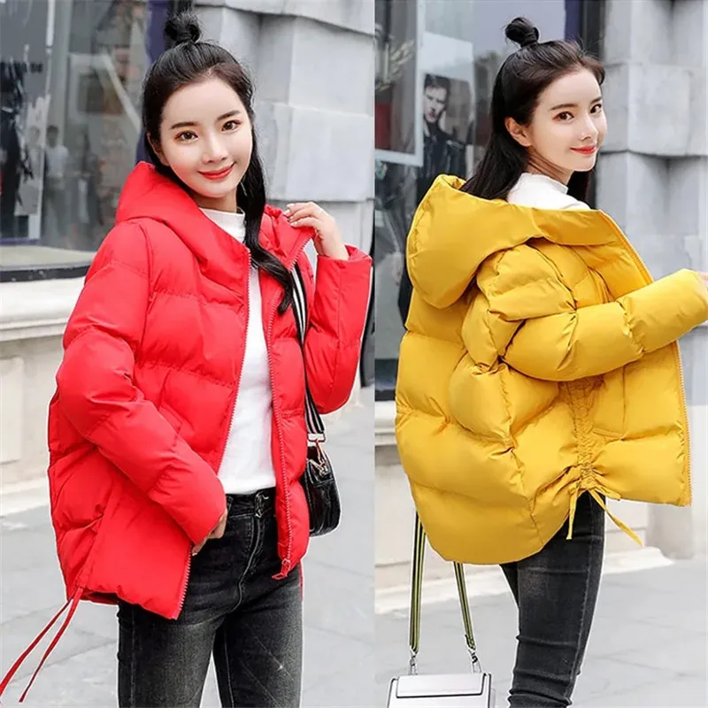Parkas Winter Puffer Jacket Women's Coats Parka Fashion Hooded Coat Bread Thick Warm Cotton Padded Jackets Female Outwear 2022
Parkas Winter Puffer Jacket Women's Coats Parka Fashion Hooded Coat Bread Thick Warm Cotton Padded Jackets Female Outwear 2022