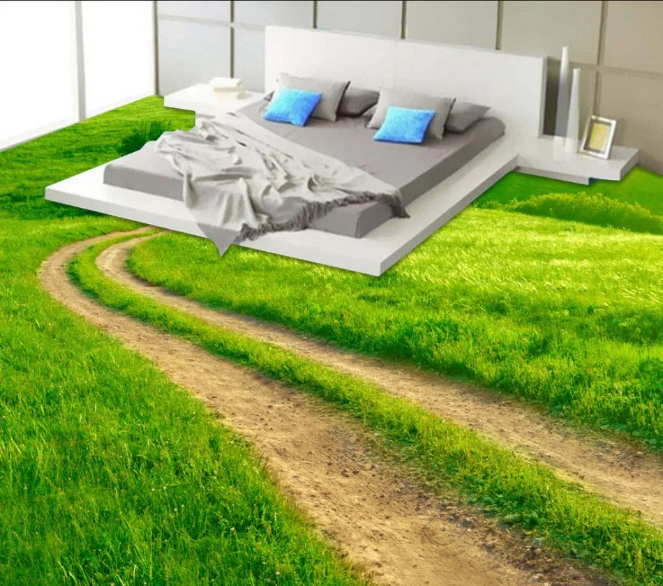 Custom floor Bedroom 3D Floor papel de parede 3d wallpaper Grassland road 3D floor three-dimensional painting
Custom floor Bedroom 3D Floor papel de parede 3d wallpaper Grassland road 3D floor three-dimensional painting