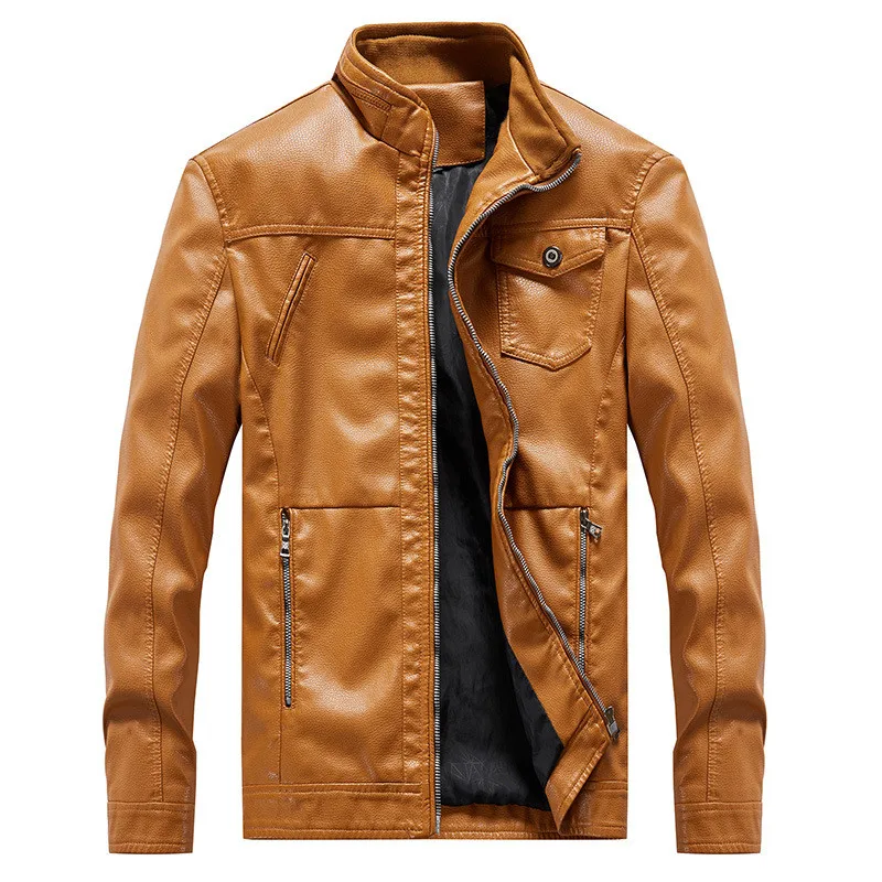 Spring New PU Leather Jacket Men Fashion Stand Collar Slim Fit Leather Coat Men Motorcycle Jacket Men Plus Size M-6XL
Spring New PU Leather Jacket Men Fashion Stand Collar Slim Fit Leather Coat Men Motorcycle Jacket Men Plus Size M-6XL