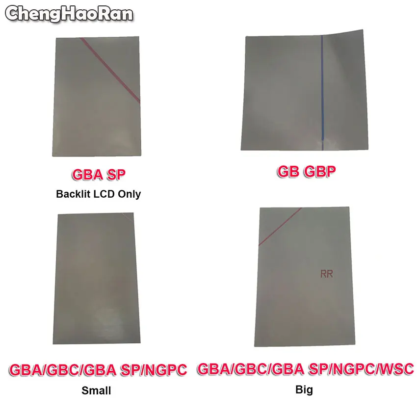 ChengHaoRan For GB DMG GBP Backlit Screen Modify Part Polarizing Film For Gameboy GBA GBC GBA SP NGP WSC Polarizer Filter Film
ChengHaoRan For GB DMG GBP Backlit Screen Modify Part Polarizing Film For Gameboy GBA GBC GBA SP NGP WSC Polarizer Filter Film