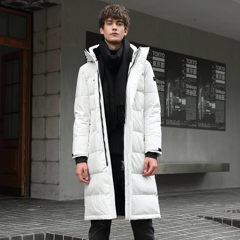 2021 New White Duck Down Jacket Men's Mid-length Coat Trend Hooded High Quality Handsome Windproof Waterproof Winter Clothing
2021 New White Duck Down Jacket Men's Mid-length Coat Trend Hooded High Quality Handsome Windproof Waterproof Winter Clothing