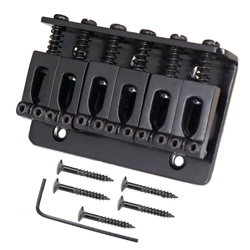 A Set Black Electric Guitar Top Load 6 Strings Saddle Bridge Musical Instrument Accessories Parts
A Set Black Electric Guitar Top Load 6 Strings Saddle Bridge Musical Instrument Accessories Parts