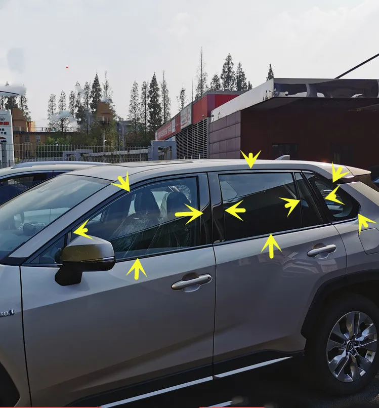Черная/Серебристая оконная отделка для Toyota RAV4 2020 2021, стойки из нержавеющей стали с защитой от царапин, Защитная крышка автомобиля
Черная/Серебристая оконная отделка для Toyota RAV4 2020 2021, стойки из нержавеющей стали с защитой от царапин, Защитная крышка автомобиля