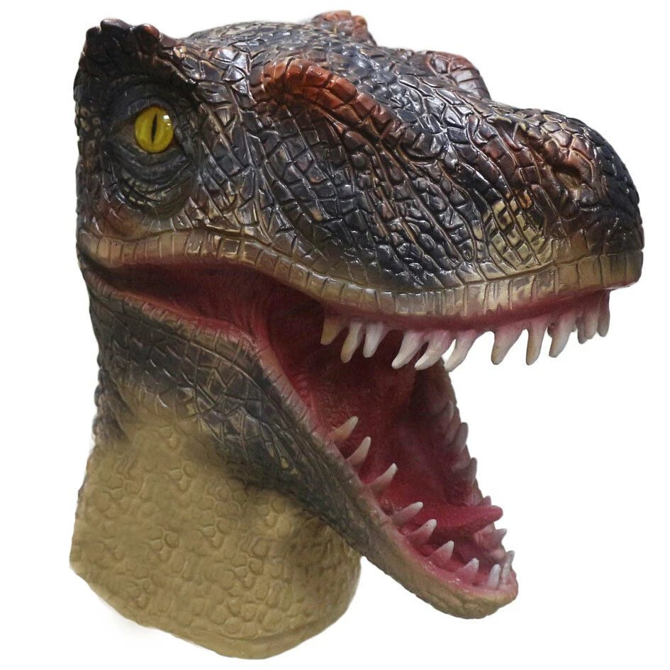 Dinosaur Head Mask Animal Tyrannosaurus T-Rex Latex Mask Dinosaur Reptile Fancy Dress Jurassic 
Dinosaur Head Mask Animal Tyrannosaurus T-Rex Latex Mask Dinosaur Reptile Fancy Dress Jurassic