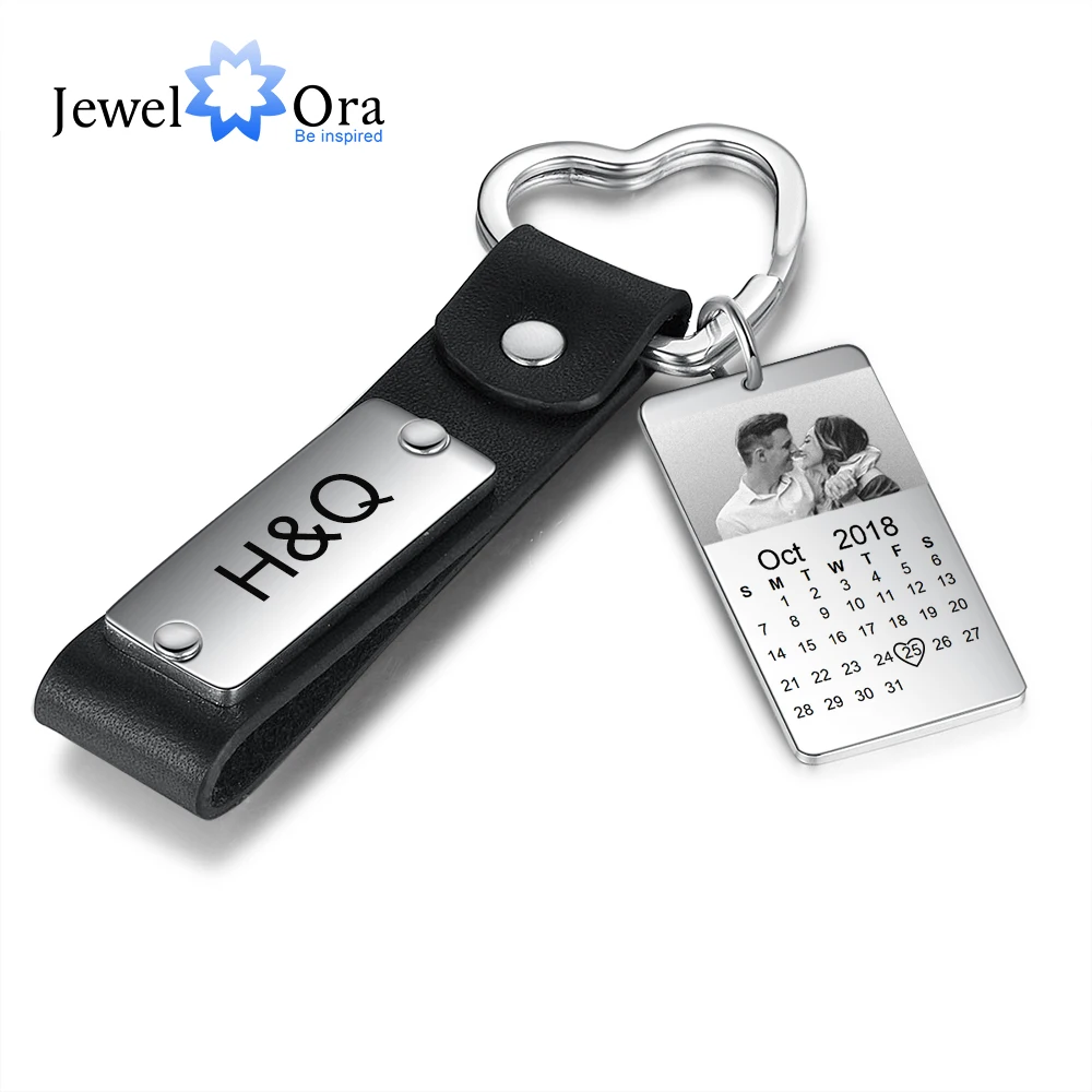 JewelOra Personalized Photo Calendar Keychains for Men Custom Stainless Steel Engrave Date Keyring Gift for Boyfriend/ Father
JewelOra Personalized Photo Calendar Keychains for Men Custom Stainless Steel Engrave Date Keyring Gift for Boyfriend/ Father