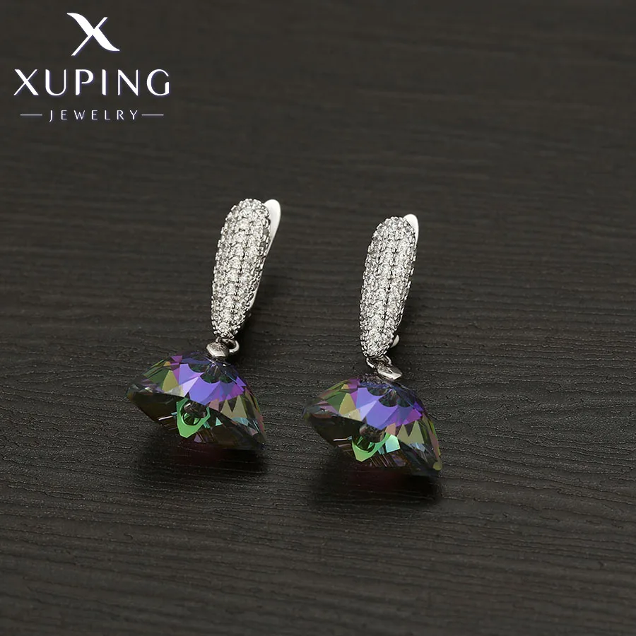 Xuping Jewelry Fashion New Arrival Rhodium Color Luxury Crystals Earrings for Women Gift 610340767 
Xuping Jewelry Fashion New Arrival Rhodium Color Luxury Crystals Earrings for Women Gift 610340767