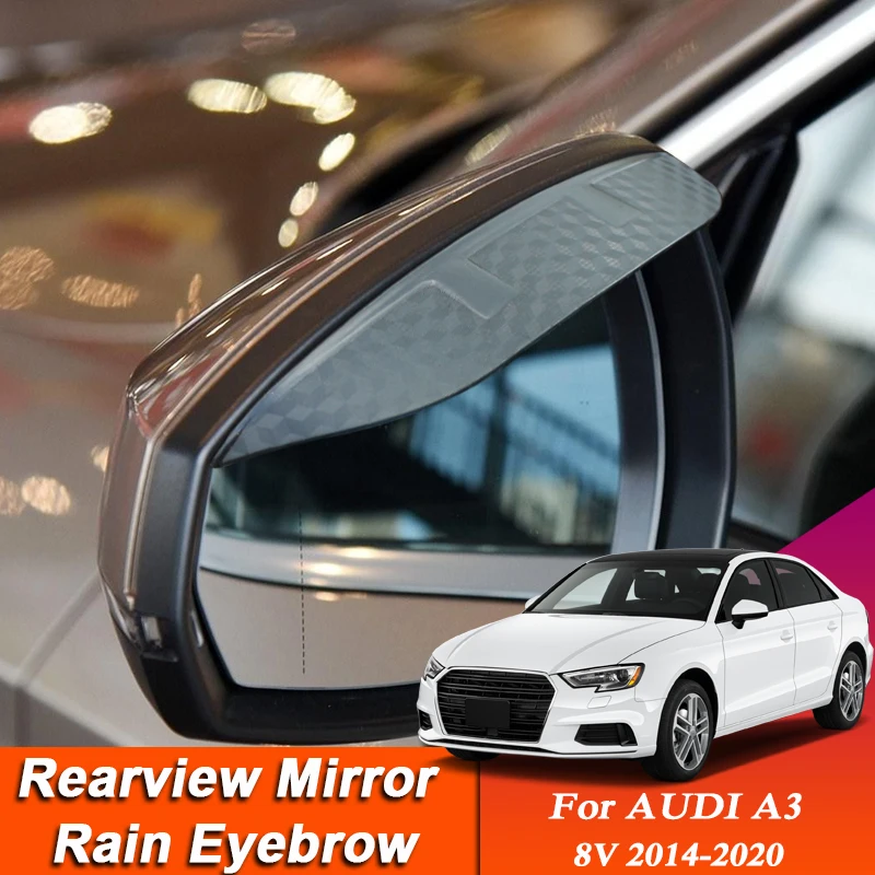 Car-styling For Audi A3 8V 2014-2020 Carbon Fiber Rearview Mirror Eyebrow Rain Shield Anti-rain Cover Sticker Auto Accessory
Car-styling For Audi A3 8V 2014-2020 Carbon Fiber Rearview Mirror Eyebrow Rain Shield Anti-rain Cover Sticker Auto Accessory