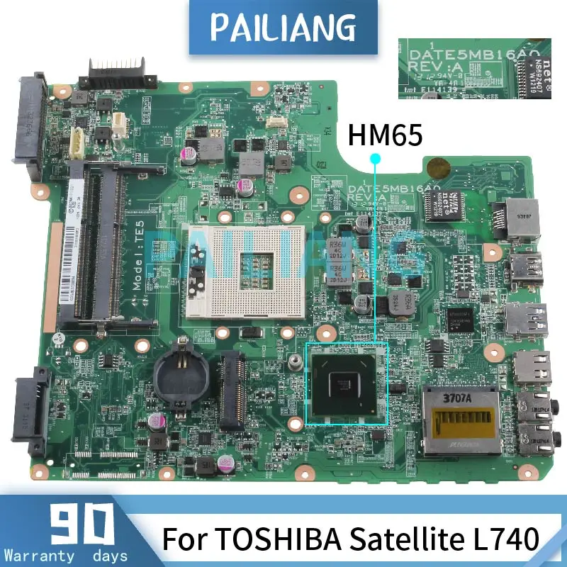 For TOSHIBA Satellite L740 HM65 Mainboard DATE5MB16A0 DDR3 Laptop motherboard tested OK
For TOSHIBA Satellite L740 HM65 Mainboard DATE5MB16A0 DDR3 Laptop motherboard tested OK